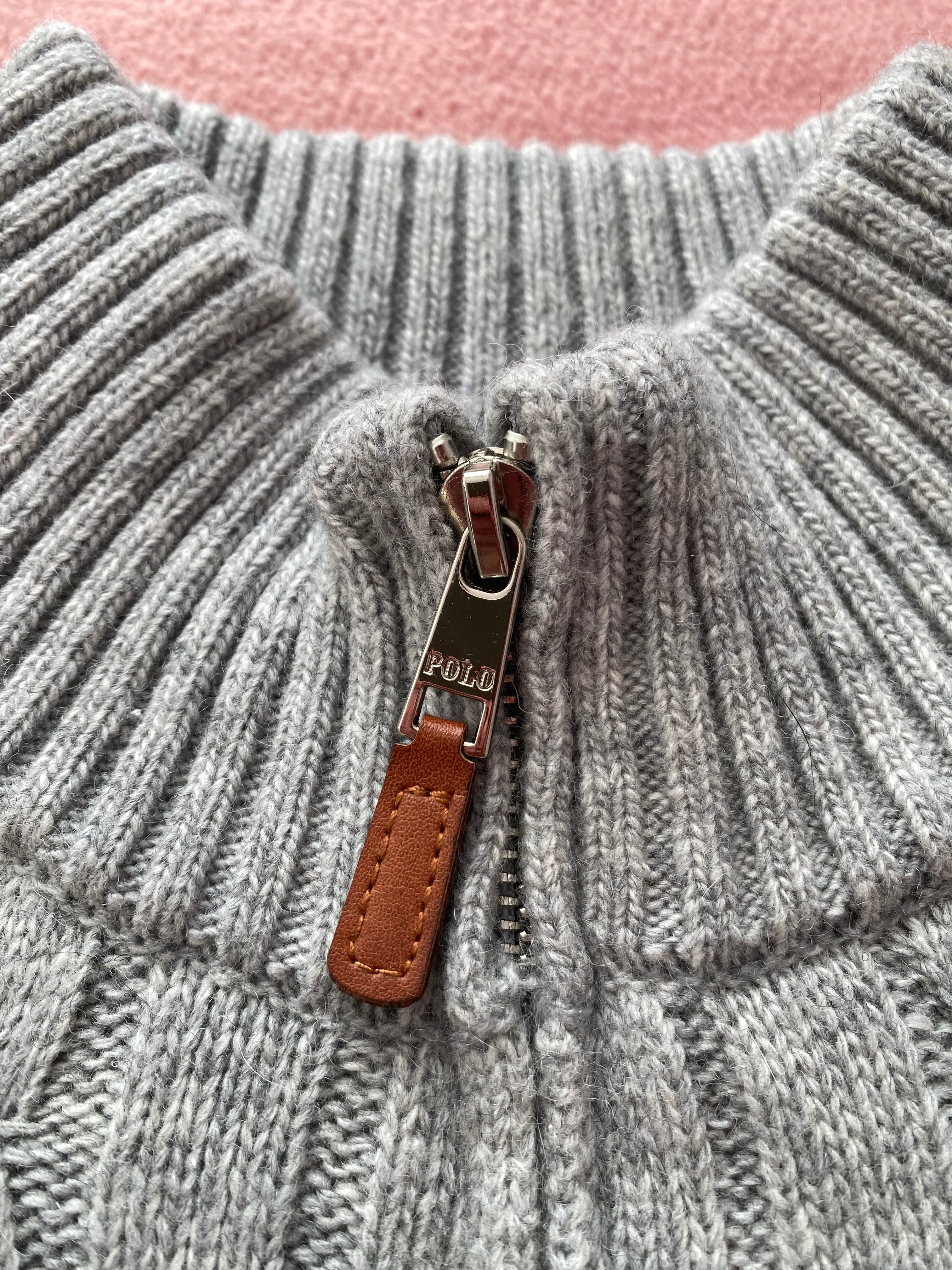 Sweter Polo Ralph Lauren szary