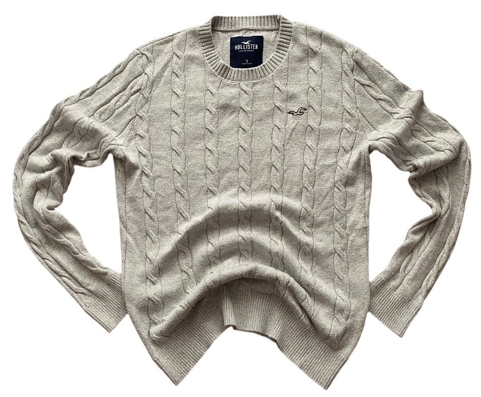 Sweter zimowy hollister, bawełniany