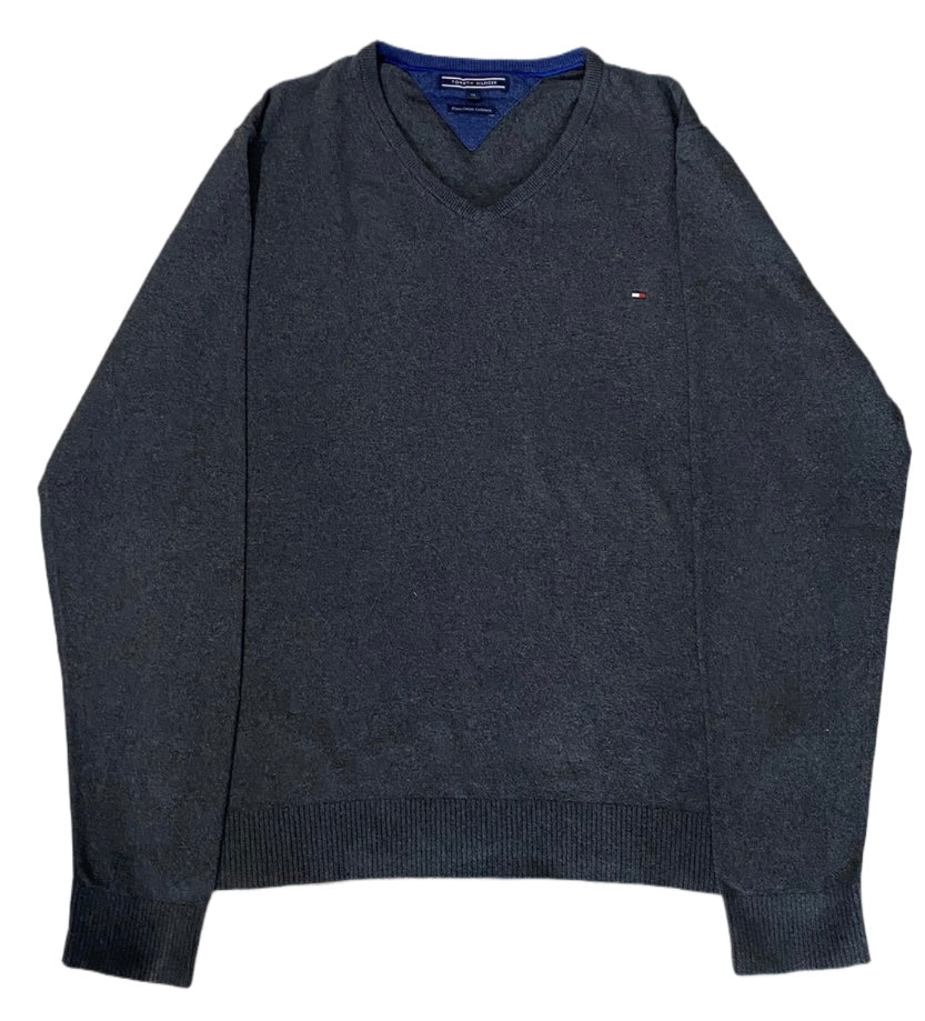 Sweter tommy hilfiger, bawełna pima, kaszmir